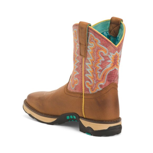 CORRAL BOOTS  Mexico Leather Hydro Resist Safety Square Toe Western Boots - Picture 2 of 2